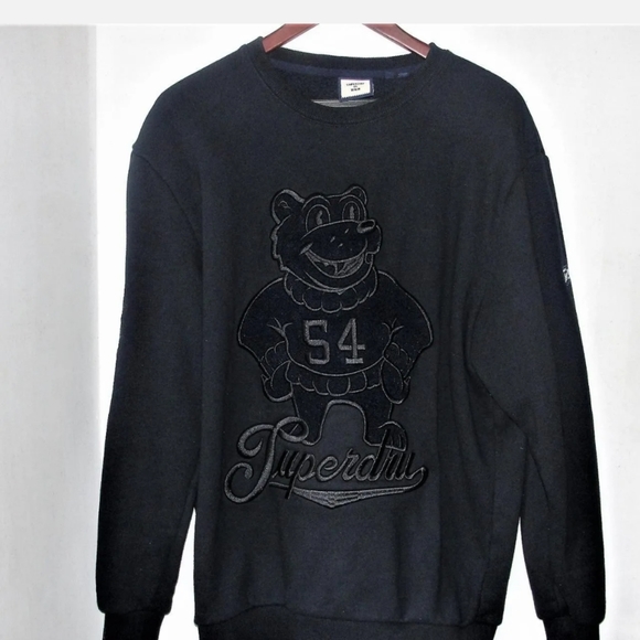 Superdry Other - Superdry Vintage bear embossed sweatshirt Navy blue rare Size S